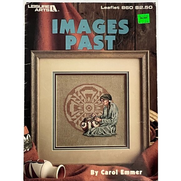 Leisure Arts Leaflets: Southwest Influence & Images Past Craft Patterns Set of 2 - Picture 2 of 4